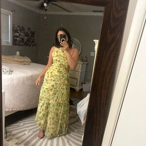 Mango One Shoulder Dress